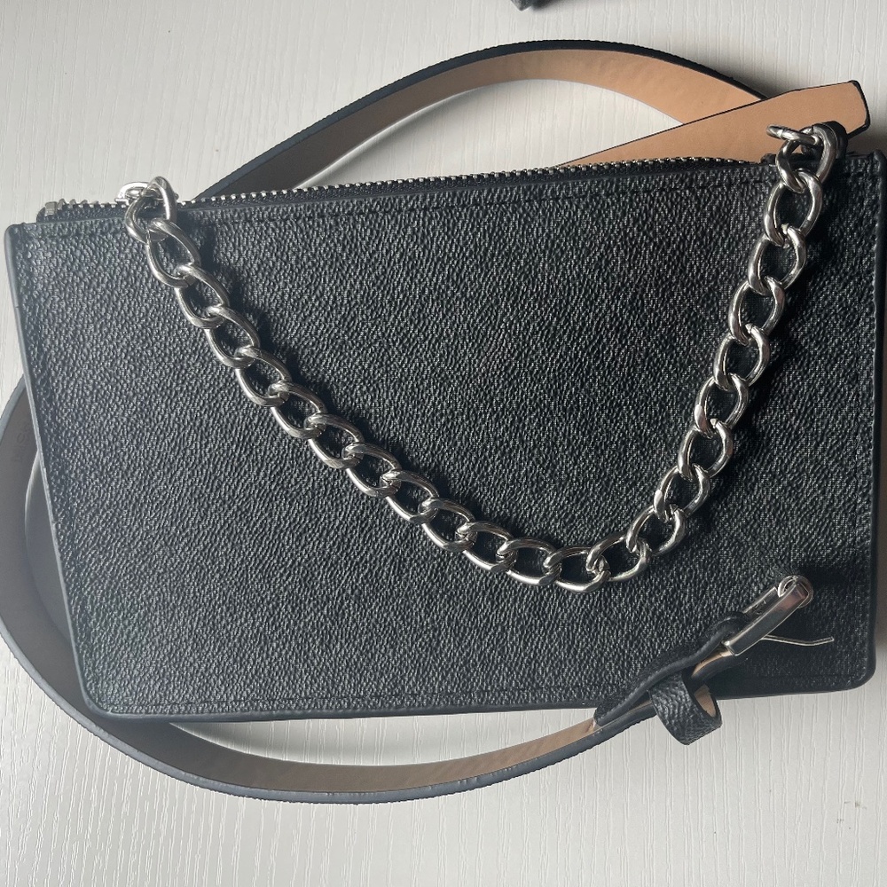 Michael Kors black/grey belt bag